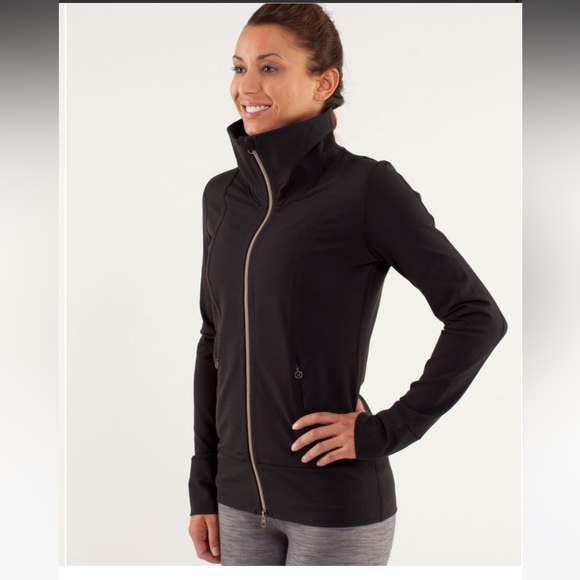 lululemon athletica Jackets & Blazers - Lululemon Daily Yoga Jacket in Black Sz 2